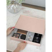 Stackers Supersize Drawer Makeup Organiser - Blush/Gold