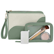 Stackers Wave set of 2 Wash Bag - Seafoam Green