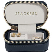 Stackers Zipped Large Travel Jewellery Box - Navy Blue