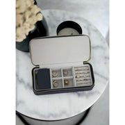 Stackers Zipped Large Travel Jewellery Box - Navy Blue