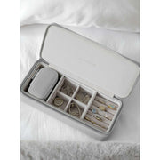 Stackers Zipped Large Travel Jewellery Box - Pebble Grey