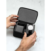 Stackers Zipped Medium Travel Watch Box - Black