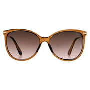 Suuna Classic Cat Eye Sunglasses - Crystal Brown/Shiny Light Gold