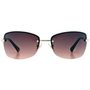 Suuna Lennie Semi-Rectangular Rimless Sunglasses - Shiny Light Gold