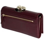 Ted Baker Roosali Large Leather Bobble Purse - Dark Red
