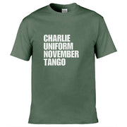 Teemarkable! Charlie Uniform November Tango T-Shirt Olive Green / Small - 86-92cm | 34-36"(Chest)