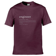 Teemarkable! Definition Of An Engineer T-Shirt Maroon / Small - 86-92cm | 34-36"(Chest)