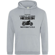 Teemarkable! I Don’t Snore I Dream I'm A Motorcycle Hoodie Light Grey / Small - 96-101cm | 38-40"(Chest)