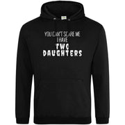 Teemarkable! I have Two Daughters Hoodie Black / Small - 96-101cm | 38-40"(Chest)