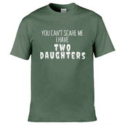 Teemarkable! I have Two Daughters T-Shirt Olive Green / Small - 86-92cm | 34-36"(Chest)