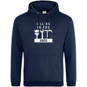 Teemarkable! I'll Be In The Shed Hoodie Navy Blue / Small - 96-101cm | 38-40"(Chest)