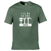 Teemarkable! I'll Be In The Shed T-Shirt Olive Green / Small - 86-92cm | 34-36"(Chest)