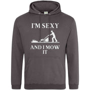Teemarkable! I'm Sexy and I Mow It Hoodie Dark Grey / Small - 96-101cm | 38-40"(Chest)