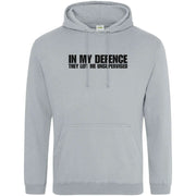 Teemarkable! In My Defence They Left Me Unsupervised Hoodie Light Grey / Small - 96-101cm | 38-40"(Chest)