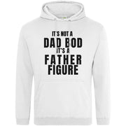 Teemarkable! It's Not A Dad Bod It's A Father Figure Hoodie White / Small - 96-101cm | 38-40"(Chest)