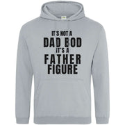 Teemarkable! It's Not A Dad Bod It's A Father Figure Hoodie Light Grey / Small - 96-101cm | 38-40"(Chest)