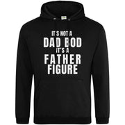 Teemarkable! It's Not A Dad Bod It's A Father Figure Hoodie Black / Small - 96-101cm | 38-40"(Chest)