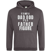 Teemarkable! It's Not A Dad Bod It's A Father Figure Hoodie Dark Grey / Small - 96-101cm | 38-40"(Chest)