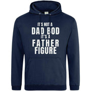 Teemarkable! It's Not A Dad Bod It's A Father Figure Hoodie Navy Blue / Small - 96-101cm | 38-40"(Chest)
