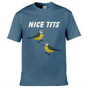 Teemarkable! Nice Tits T-Shirt Slate Blue / Small - 86-92cm | 34-36"(Chest)
