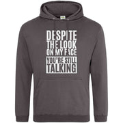 Teemarkable! You're Still Talking Hoodie Dark Grey / Small - 96-101cm | 38-40"(Chest)