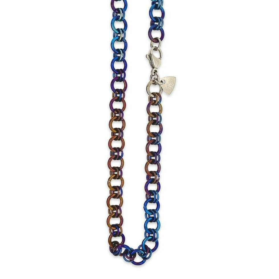Denim Blue Ti2 Titanium Chainmail Chain – KJ Beckett – us.kjbeckett