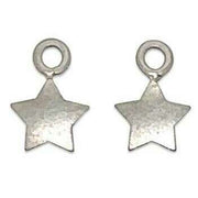 Ti2 Titanium Star Charms - Natural Brushed Silver