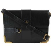 Vivienne Westwood Bella Horsebit Medium Flap Bag - Black