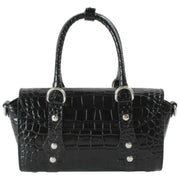 Vivienne Westwood Bettina Emboss Croc Mini Crossbody - Black