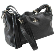 Vivienne Westwood Emma Supple Leather Shoulder Bag - Black