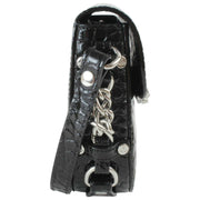 Vivienne Westwood Hunter Croc Flap Crossbody Bag - Black