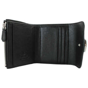 Vivienne Westwood Hunter Supple Leather Flap Purse - Black