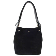 Vivienne Westwood Lottie Suede Small Shoulder Bag - Black