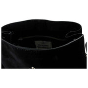 Vivienne Westwood Lottie Suede Small Shoulder Bag - Black