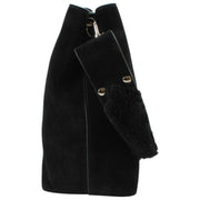 Vivienne Westwood Lottie Suede Small Shoulder Bag - Black