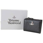 Vivienne Westwood Slim Flap Supple Leather Card Holder - Black
