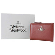 Vivienne Westwood Slim Flap Supple Leather Card Holder - Chestnut Brown
