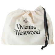 Vivienne Westwood Small Croc Flat Zip Clutch - Black