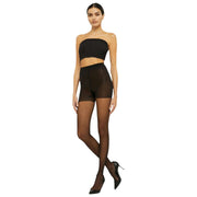 Wolford Individual Ultra Sheer 10 Denier Control Top Tights - Black