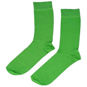 Bassin and Brown 5 Pack Plain Bamboo Socks - Green/Red/Navy/Black/Blue