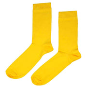 Bassin and Brown 5 Pack Plain Bamboo Socks - Red/Yellow/Sea Green/Blue/Mustard