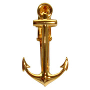 Bassin and Brown Anchor Tie Bar - Gold