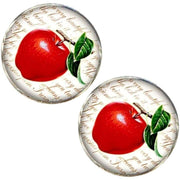 Bassin and Brown Apple Cufflinks - Red