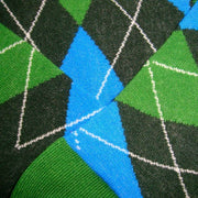 Bassin and Brown Argyle Socks - Green/Blue