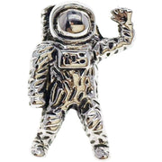 Bassin and Brown Astronaut Lapel Pin Skull Jacket Lapel Pin - Silver