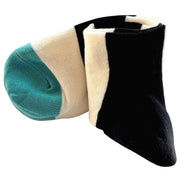 Bassin and Brown Block Stripe Socks - Black/White/Blue