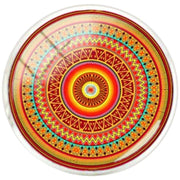 Bassin and Brown Bohemian Swirl Cufflinks - Orange/Red/Green