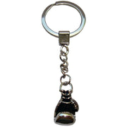 Bassin and Brown Boxing Glove Key Ring - Silver