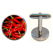 Bassin and Brown Chilli Cufflinks - Red