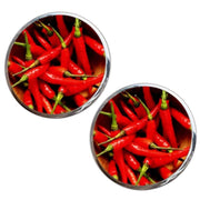 Bassin and Brown Chilli Cufflinks - Red